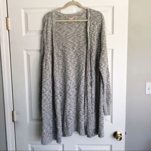 Mossimo Gray Open Front Cardigan - Size 4x